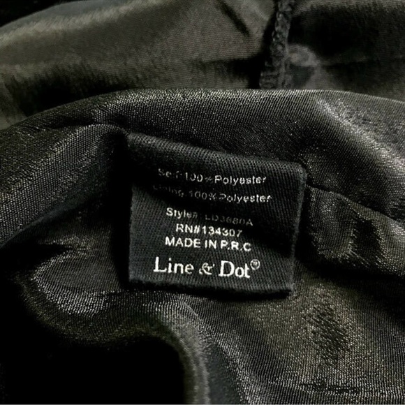 LAST CALL Line & Dot Black Tulle Maxi Dress - Picture 8 of 9